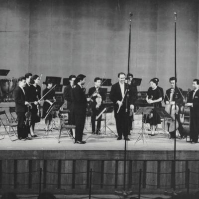 1960年代札幌交響楽団とジャン・ピエール・ランパルヴィオラセクションにリョウコの姿